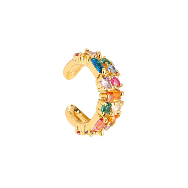 Sierra Vergoldeter Earcuff Gold/Rainbow