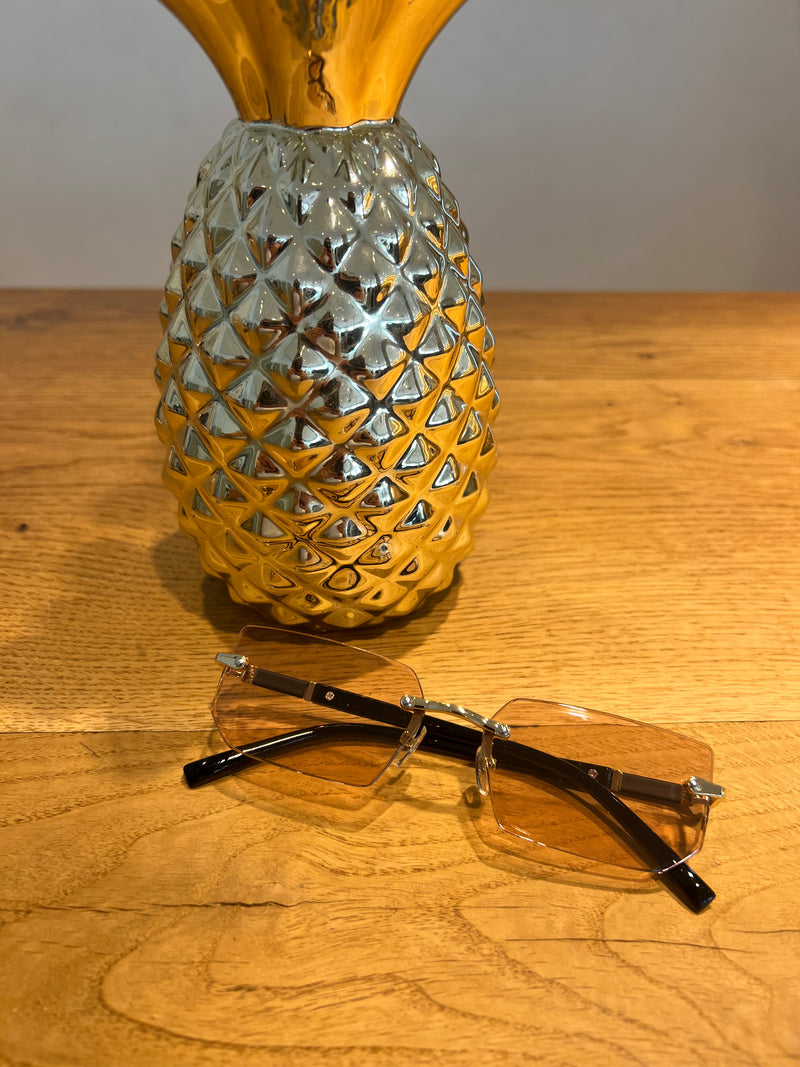 Schmale Sonnenbrille Rosa