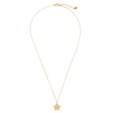 Sweet Diamond Flower Edelstahl Halskette Gold