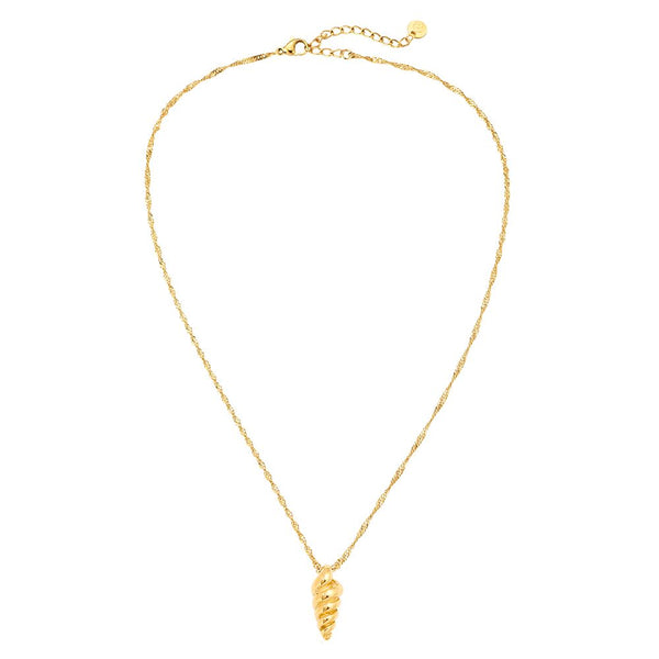 One Twist Edelstahl Halskette Premium Gold