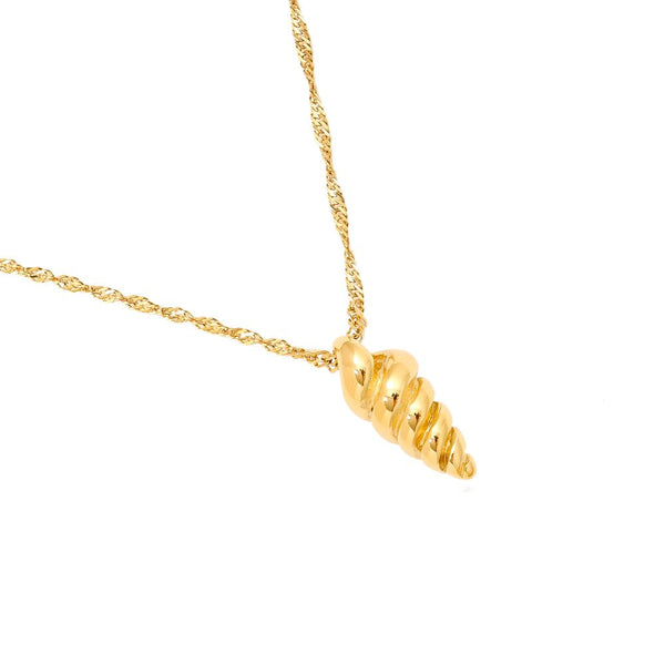 One Twist Edelstahl Halskette Premium Gold