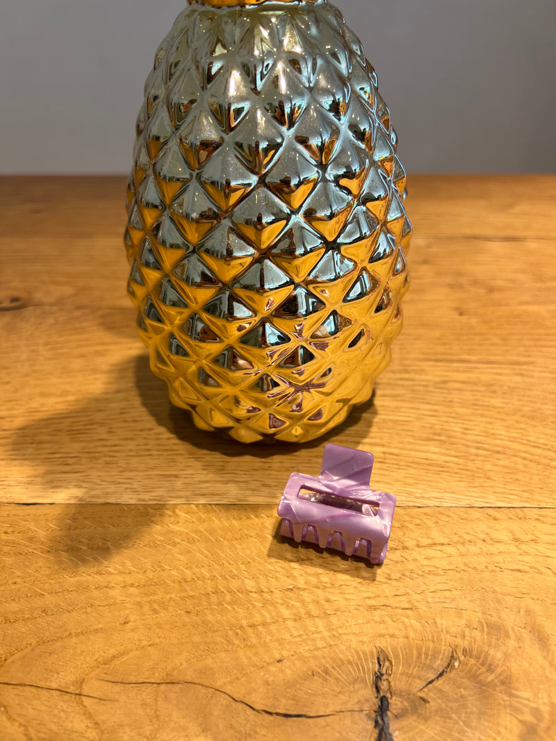 Mini Haarklammer Lila Shiny