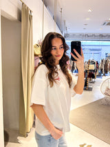 Piana Heavy Oversized Tee Washed Warm White