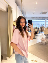 Miravet Heavy Oversized Tee Washed Powder Pink