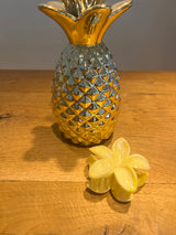 Haarklammer Blume Pastell Gelb