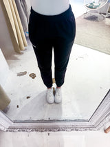 Villa High Waist Sweat Pants Black White Gum