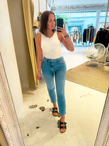 Mom Jeans Classic Blue