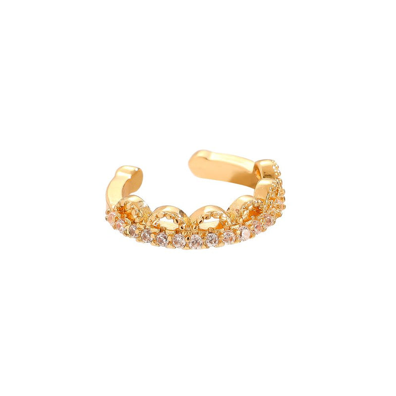 Great Mini Diamonds Vergoldete Ear-Cuffs Gold