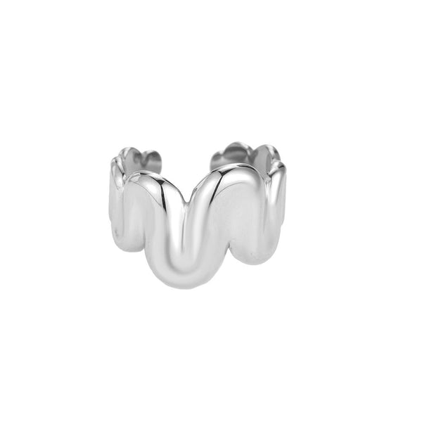 Myth Form Edelstahl Ring Silber