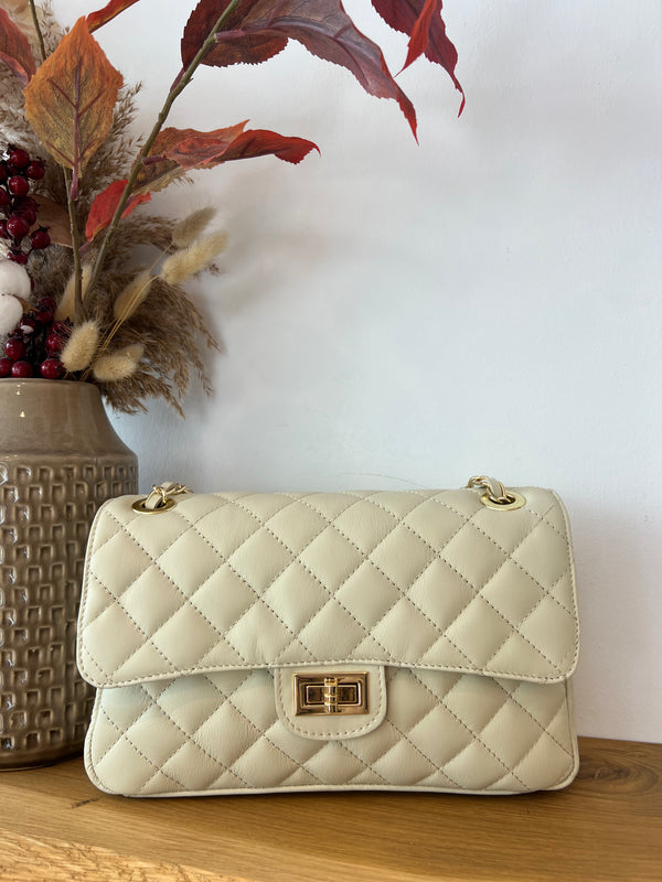 Große Rauten Bag Beige