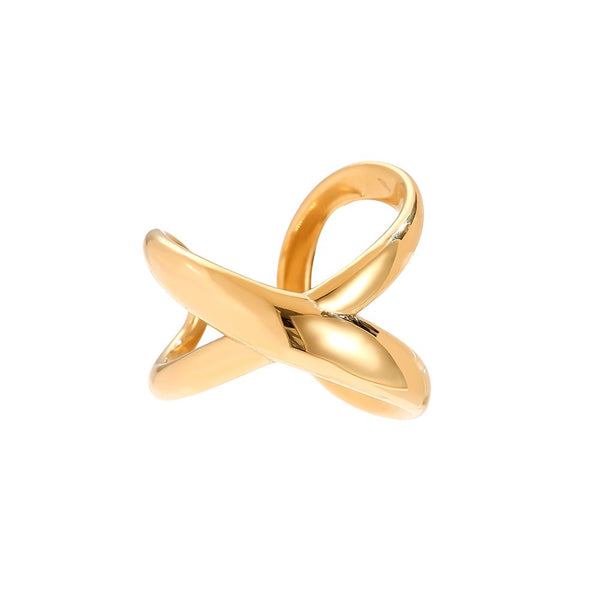 Cool X Edelstahl Ring Gold