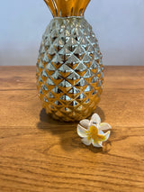 Mini Haarklammer Blume Weiß