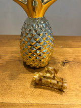 Mittlere Haarklammer Camel Shiny