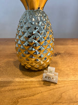 Mini Haarklammer Beige Shiny