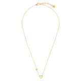 Shell Heart Edelstahl Halskette Gold