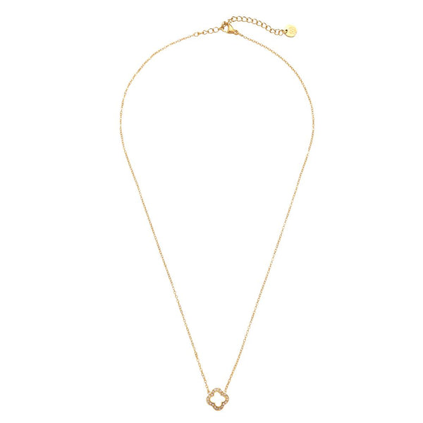 Nice Diamond Dots Edelstahl Halskette Gold