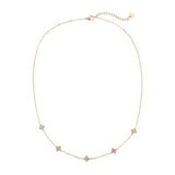 Tiny Lucky Flower Edelstahl Kette Gold