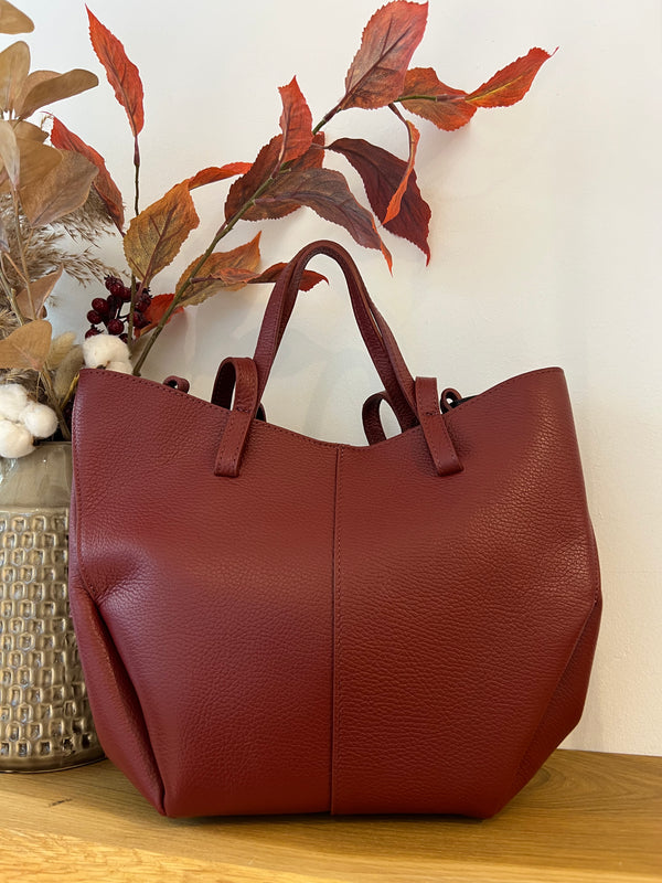 Baguette Bag Weinrot