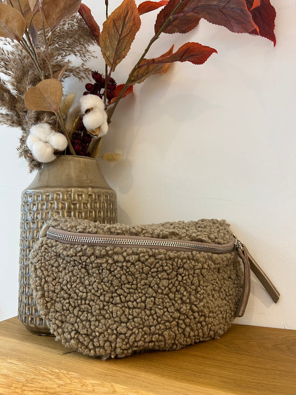 Teddy Crossbody Bag Taupe