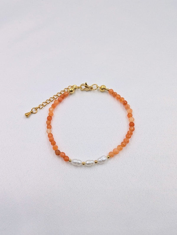 Beads By Brown Armband Multicolor Orange