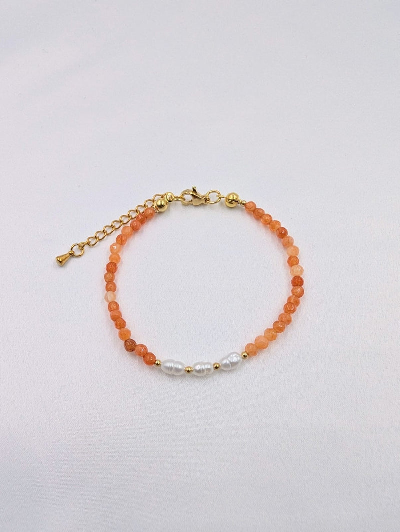 Beads By Brown Armband Multicolor Orange