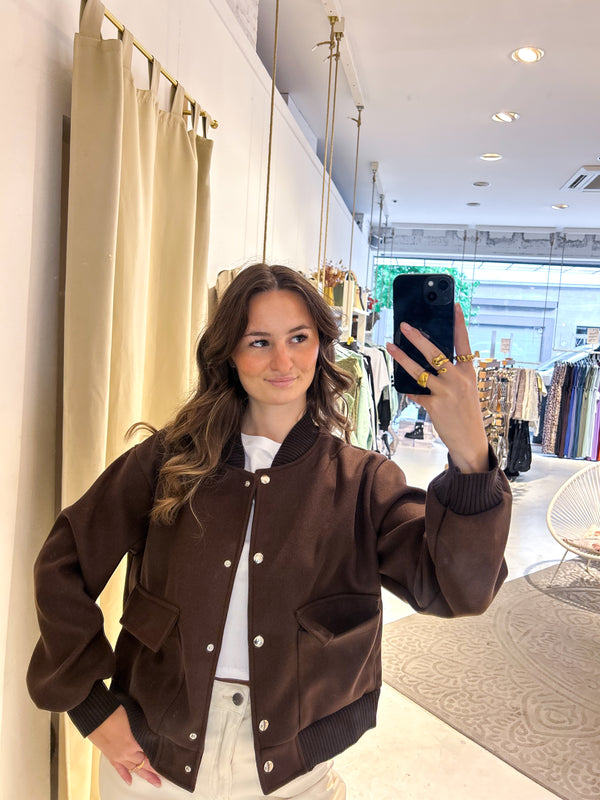 Bomberjacke Braun