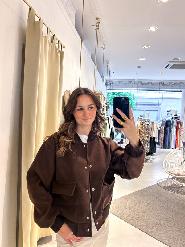 Bomberjacke Braun