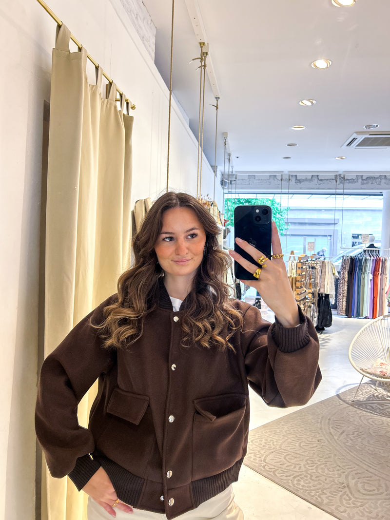 Bomberjacke Braun