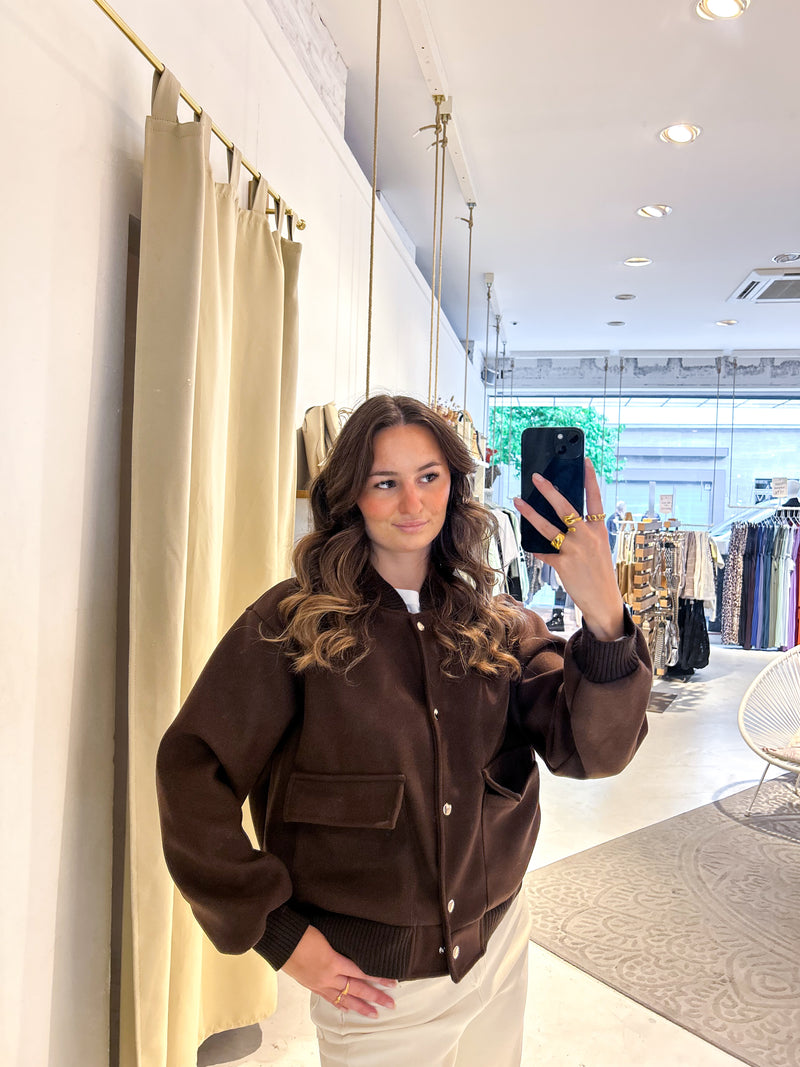 Bomberjacke Braun