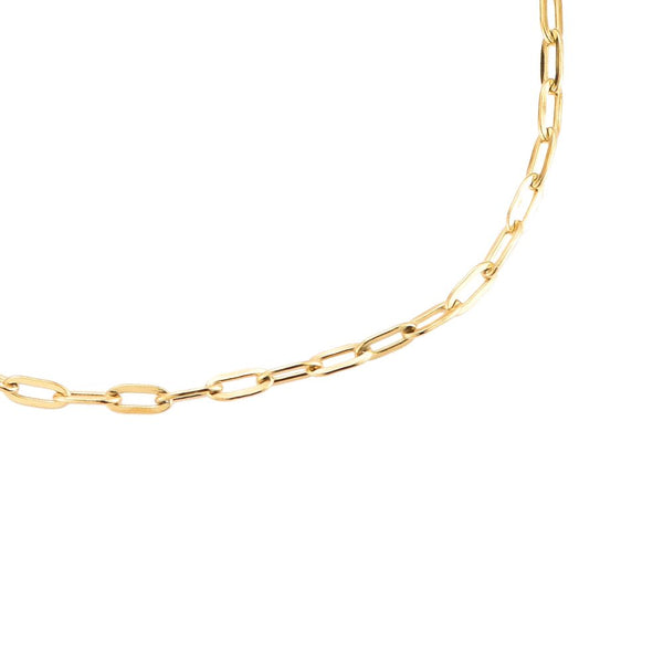 Elongated Link Edelstahl Armband Gold