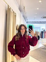 Bomberjacke Weinrot