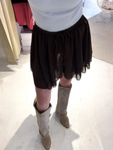 Rüschen Skort Braun