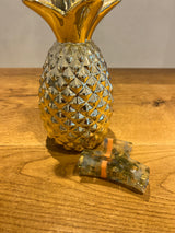 Mittlere Haarklammer Olive/Orange