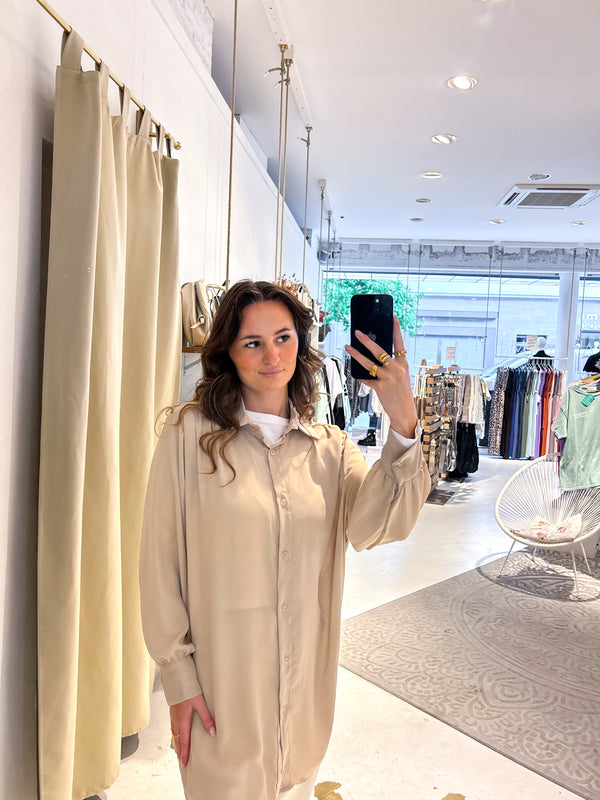 Long Bluse Beige