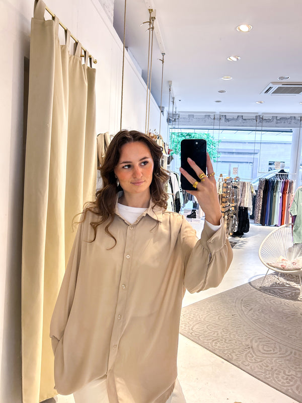 Long Bluse Beige
