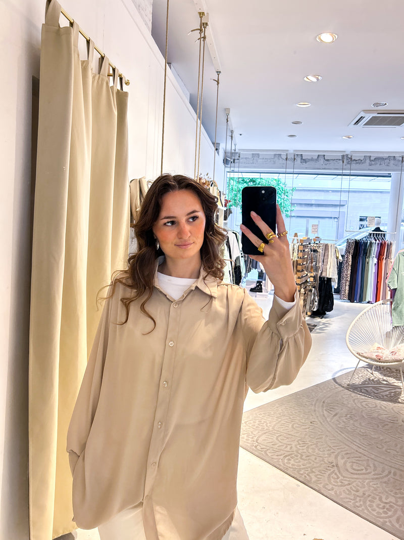 Long Bluse Beige