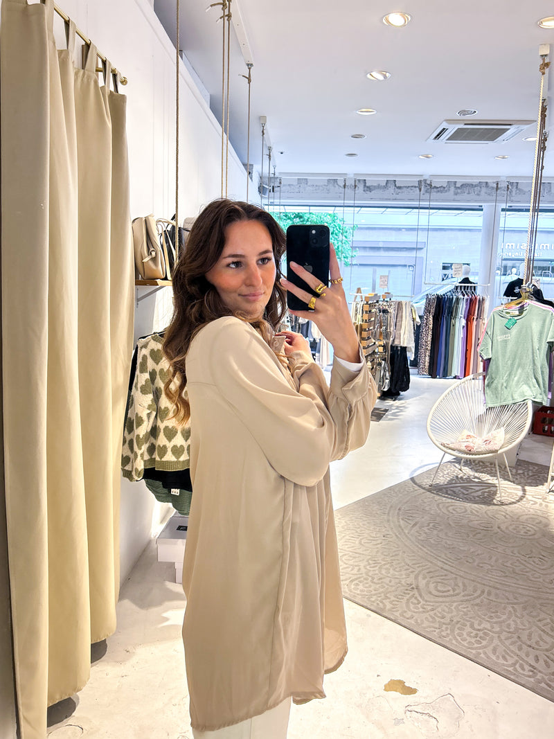 Long Bluse Beige