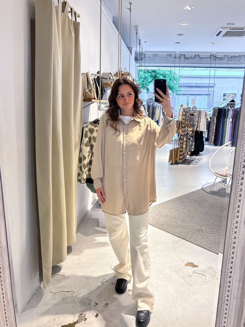 Long Bluse Beige