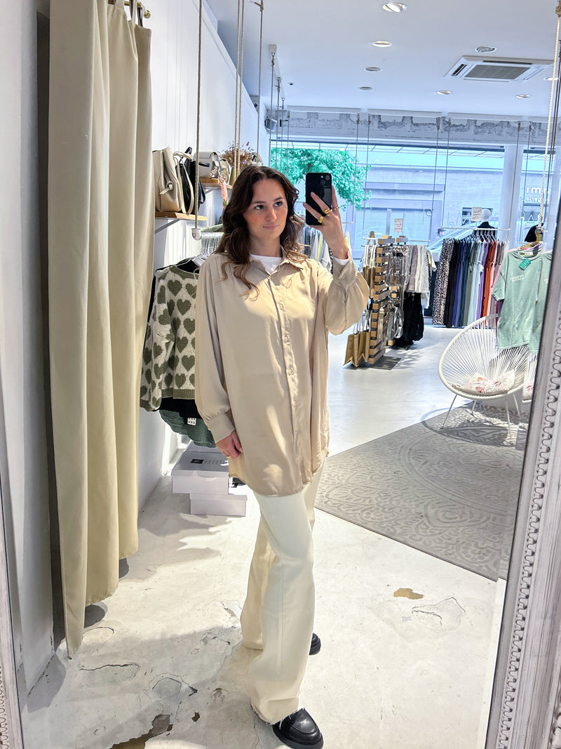 Long Bluse Beige
