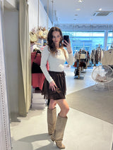 Rüschen Skort Braun