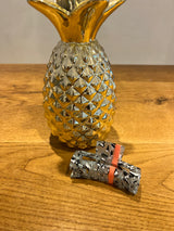 Mittlere Haarklammer Grau/Pink