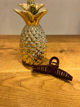 Große Schleifen Haarklammer Weinrot