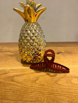 Große Schleifen Haarklammer Rot