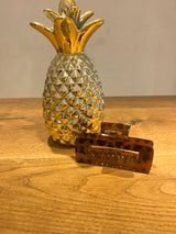 Große Haarklammer Leo Camel