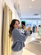 Strickjacke Dunkelgrau