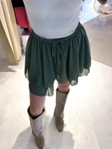 Rüschen Skort Olive