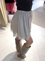 Rüschen Skort Beige