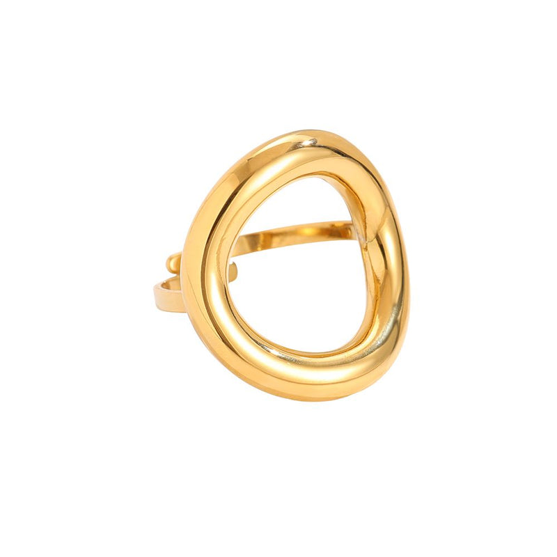 Perfect Cycle Edelstahl Ring Gold