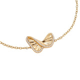 Like Diamond Butterfly Edelstahl Armkette Gold