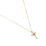 Diamond Eye Edelstahl Halskette Gold